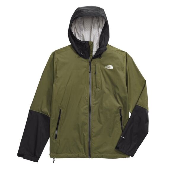The North Face Alta Vista Rain Jacket Size Small Mens Forest Olive Tnf Black - Picture 16 of 16